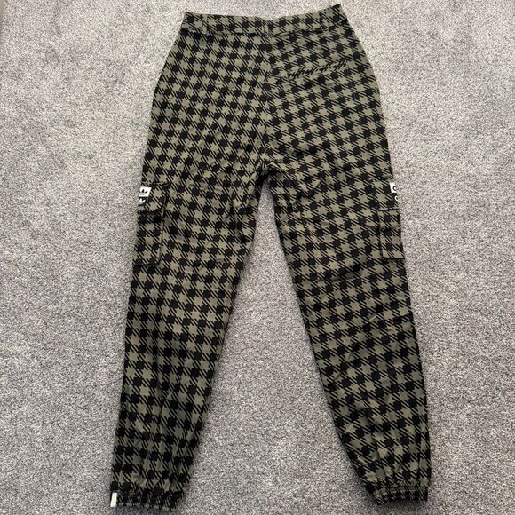 Adidas RYV Cargo Pants Womens Size Small Houndstooth Gorpcore Streetwear Utility - Picture 10 of 16